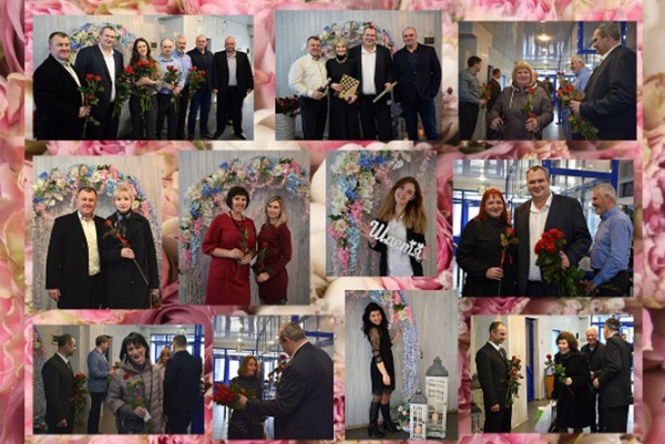 Керівництво ВП «Черкаська ТЕЦ» ПРАТ «Черкаське хімволокно» креативно привітало жінок підприємства з 8 березня!
