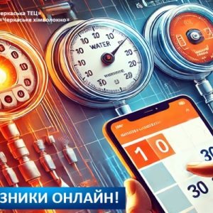 Передавайте показання лічильників онлайн!